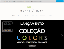 Tablet Screenshot of madelaminas.com.br